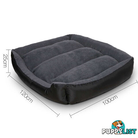 Luxury Waterproof Dog Bed Pet Cat Soft Warm Cushion Fleece Lined Beds XXLarge