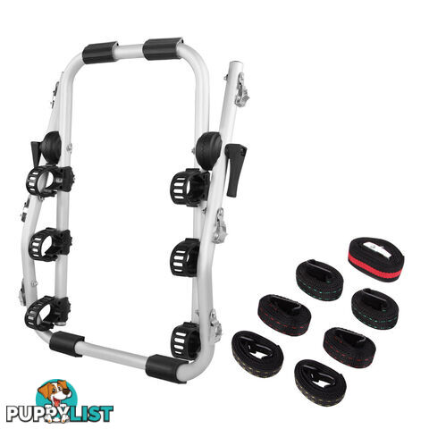 Foldable Aluminium Strap-On 3 Bicycle Bike Rack Carrier