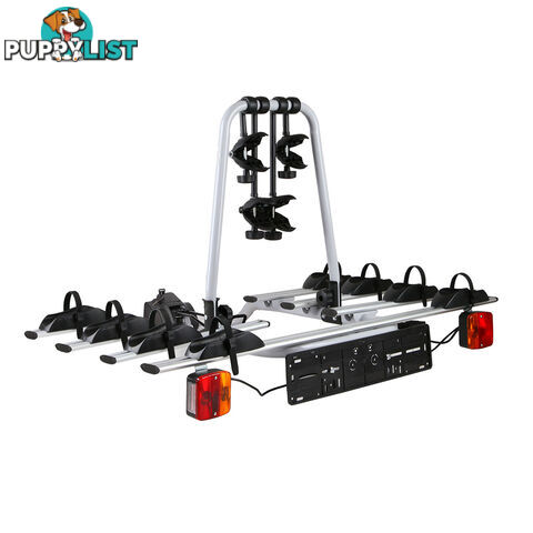 Bicycle Bike Carrier Rack  w/ Tow Ball Mount Black Silver