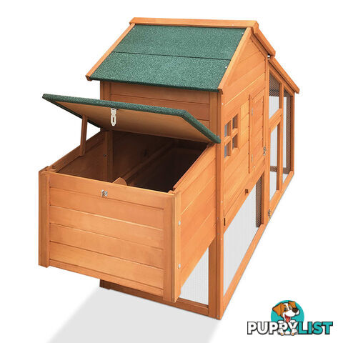 Wooden Pet Hutch with Nesting Box