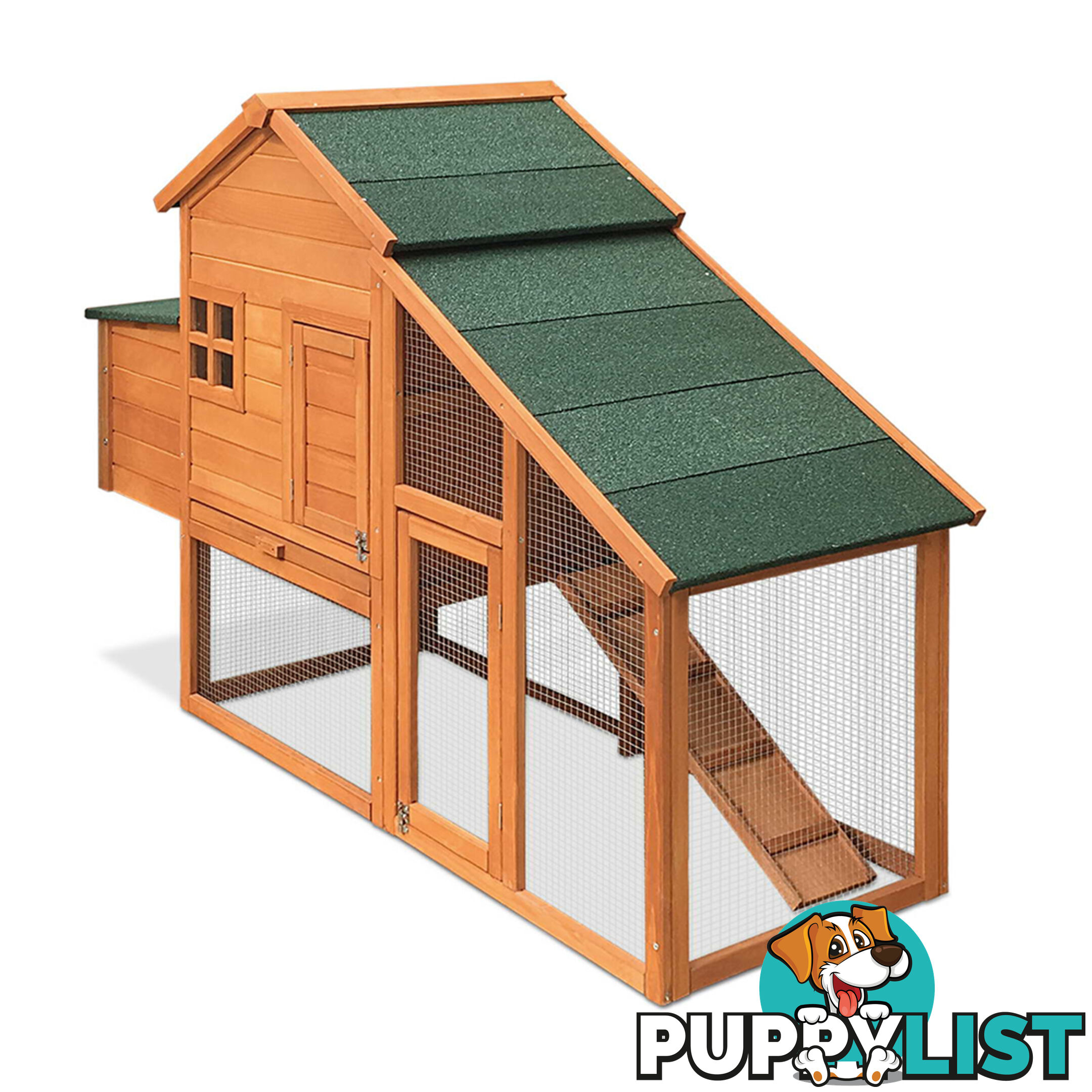 Wooden Pet Hutch with Nesting Box