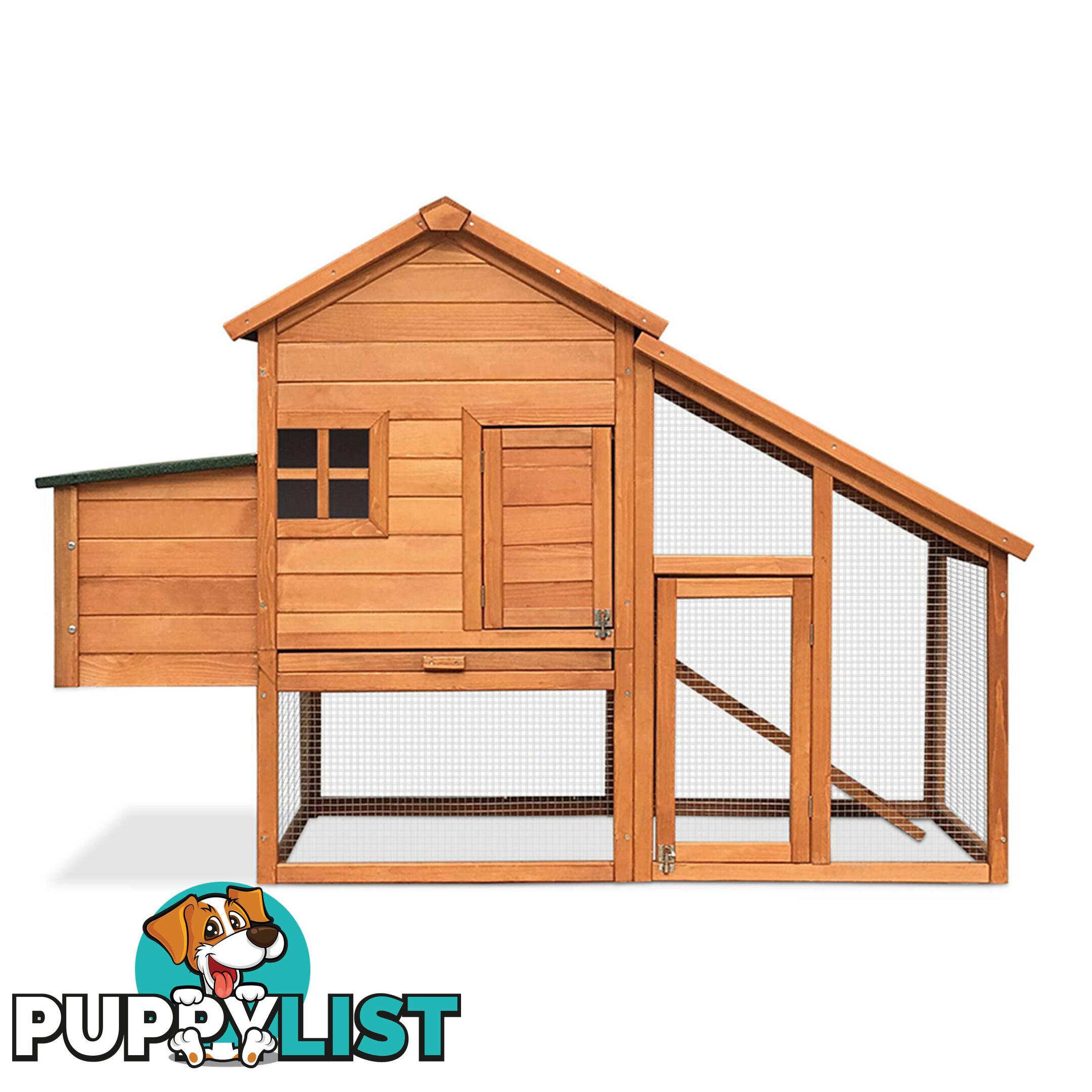 Wooden Pet Hutch with Nesting Box