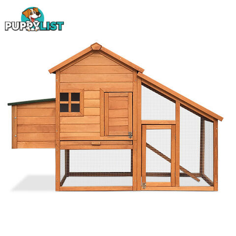 Wooden Pet Hutch with Nesting Box