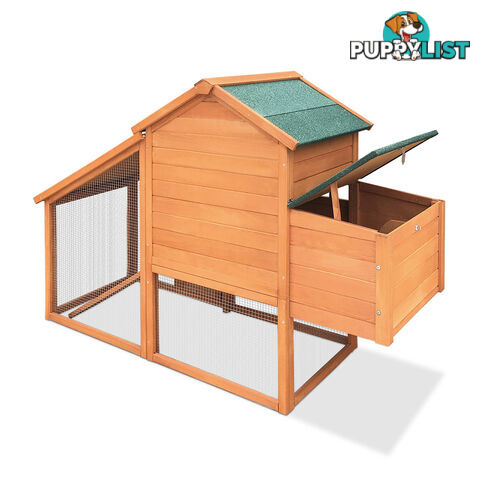 Wooden Pet Hutch with Nesting Box