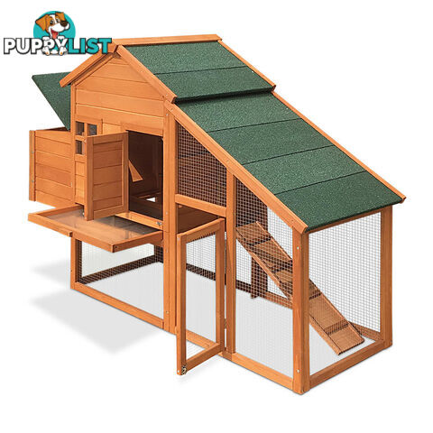 Wooden Pet Hutch with Nesting Box