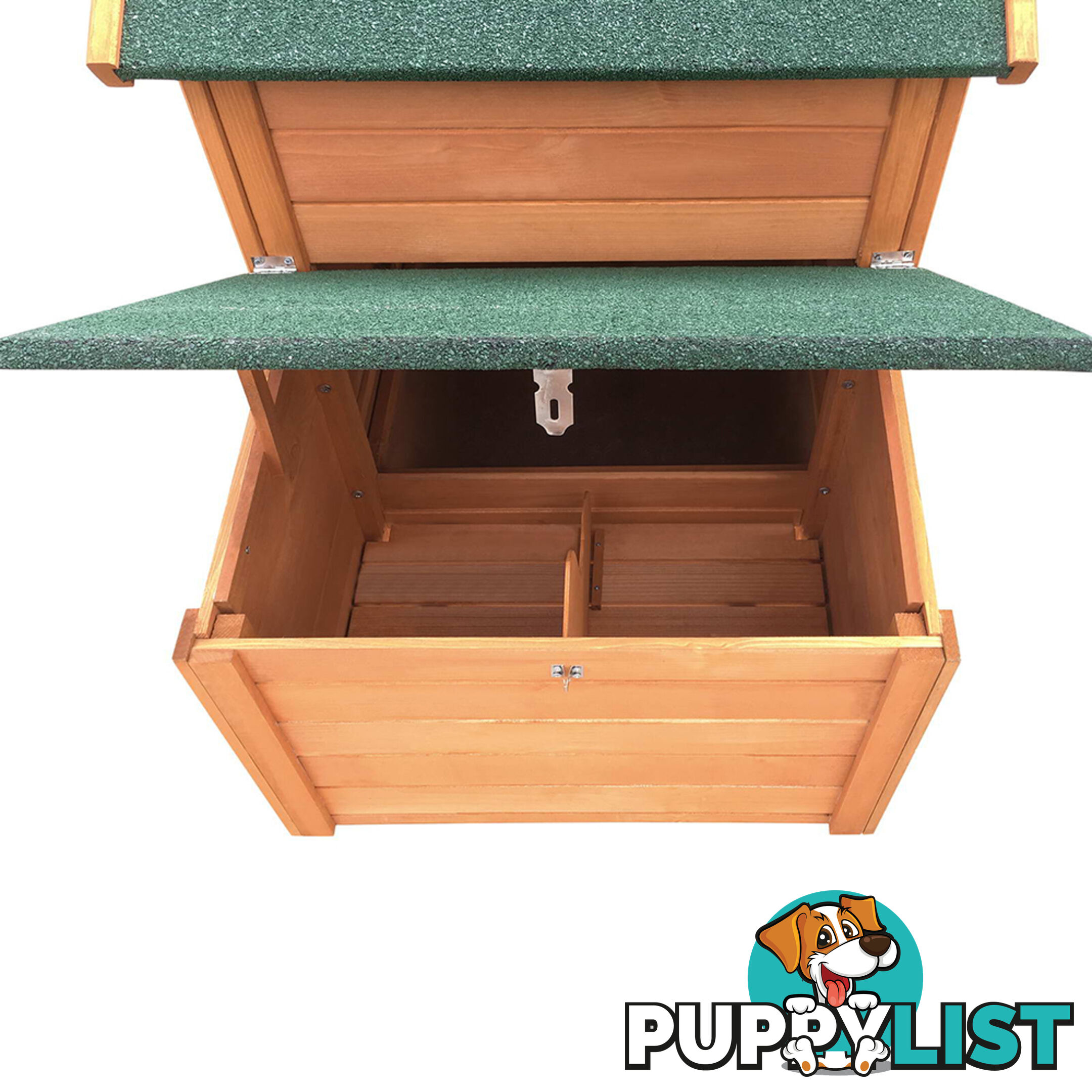 Wooden Pet Hutch with Nesting Box