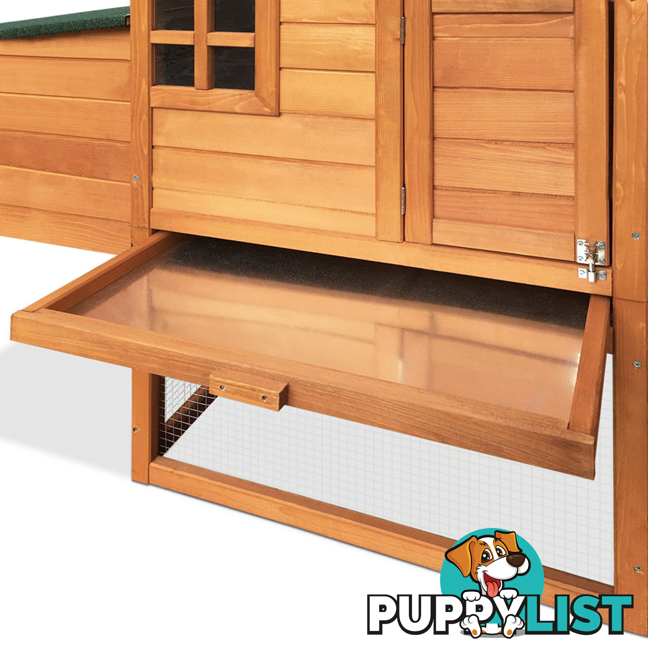 Wooden Pet Hutch with Nesting Box