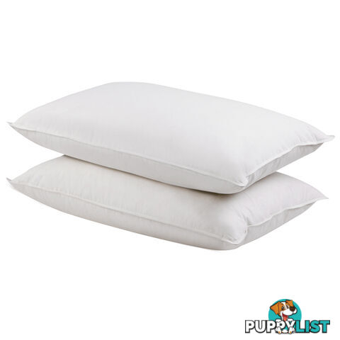 2 Pcs Duck Feathers Down Pillow w/ Bag