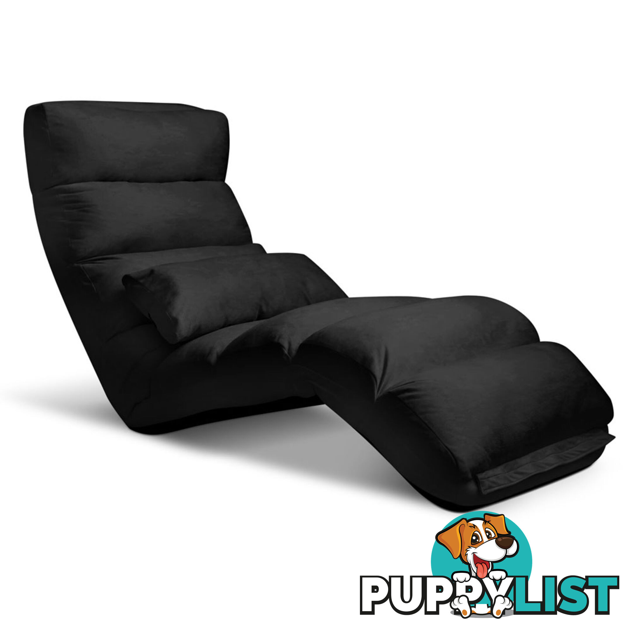 Lounge Sofa Chair - 75 Adjustable Angles _ Black