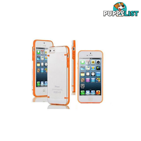 Clear Transparent Hard Case Cover Accessories Orange For iPhone 6 Plus 5.5 inch