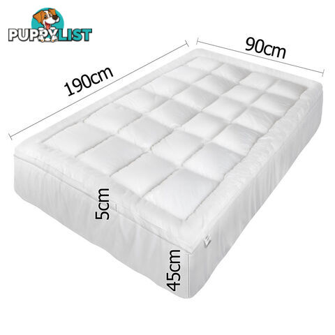 Luxury Mattress Topper Protector Pad Cover Pillowtop Memory Resistant Single