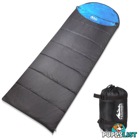 Outdoor Camping Micro Sleeping Bag Thermal Tent Hiking Summer Grey Blue