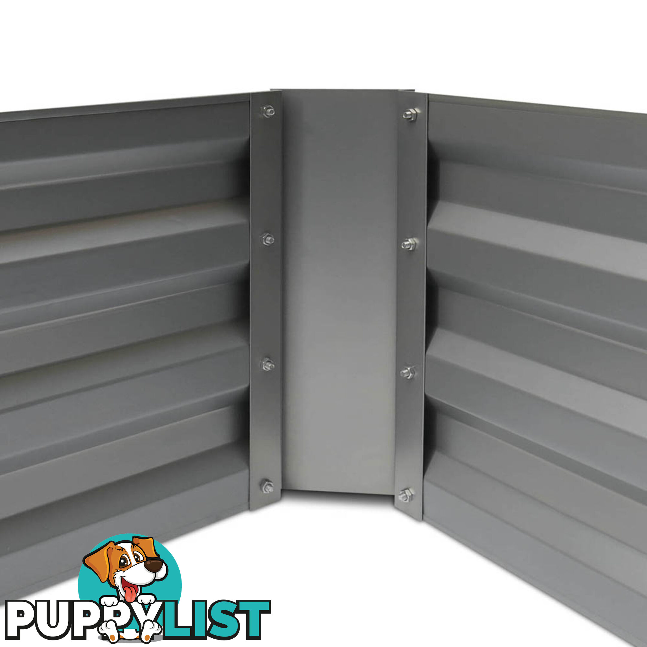 Raised Garden Bed Galvanised Steel 150x90x30cm Elevated Instant Planter Grey