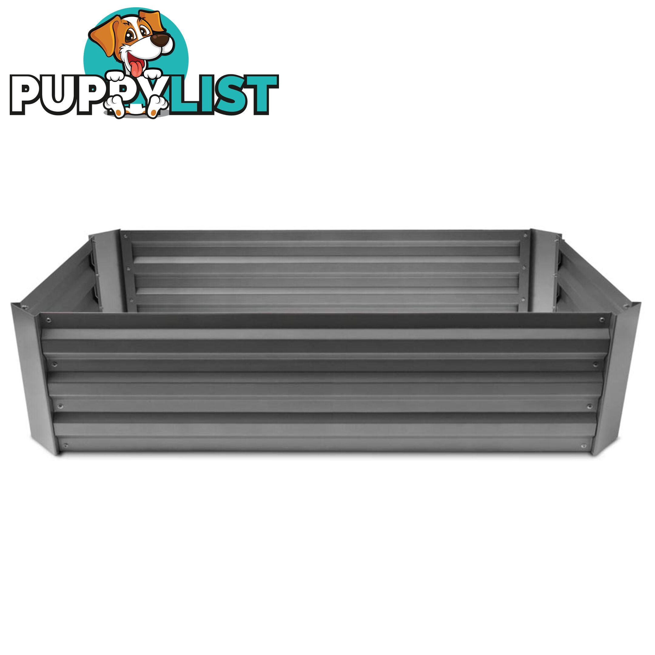 Raised Garden Bed Galvanised Steel 150x90x30cm Elevated Instant Planter Grey