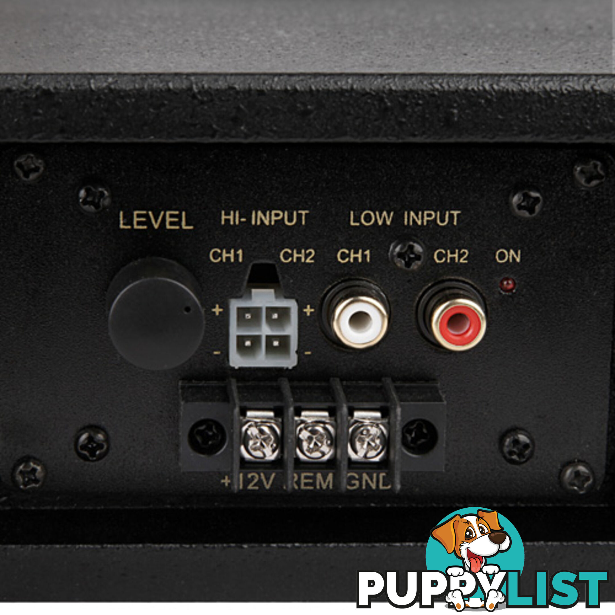 Car Sub Woofer Amplifier Speakers w/ Inbuilt Amp Cables
