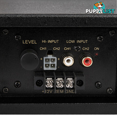 Car Sub Woofer Amplifier Speakers w/ Inbuilt Amp Cables