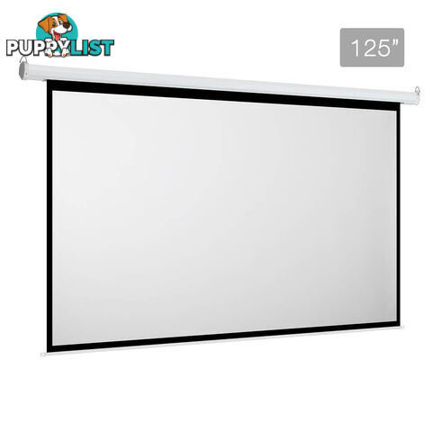 125 Inch Electric Projector Screen 3D HD Home Theatre Motorised Wireless Remote