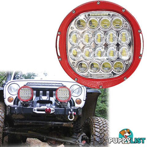 PAIR 185W CREE LED Driving Light Offroad Spotlights DRL Replace HID Bar 96W Red