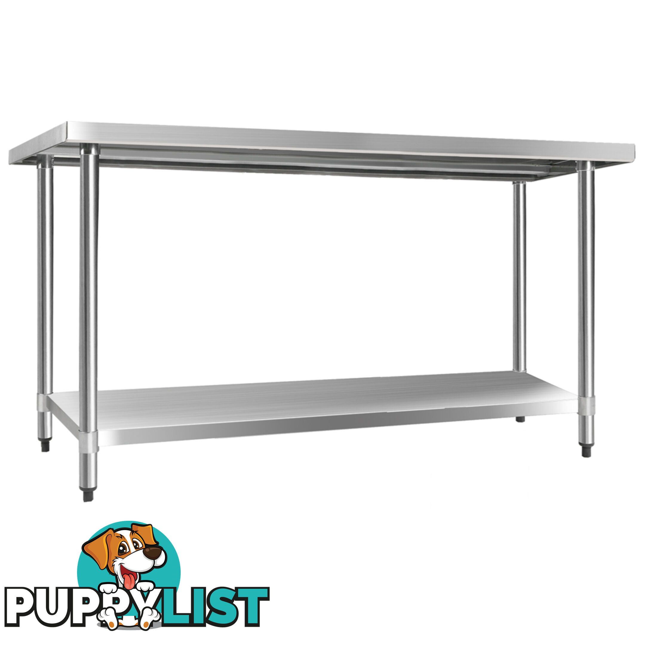 Commercial Stainless Steel Kitchen Work Bench Food Preparation Table Top 1524mm