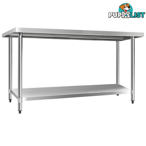 Commercial Stainless Steel Kitchen Work Bench Food Preparation Table Top 1524mm