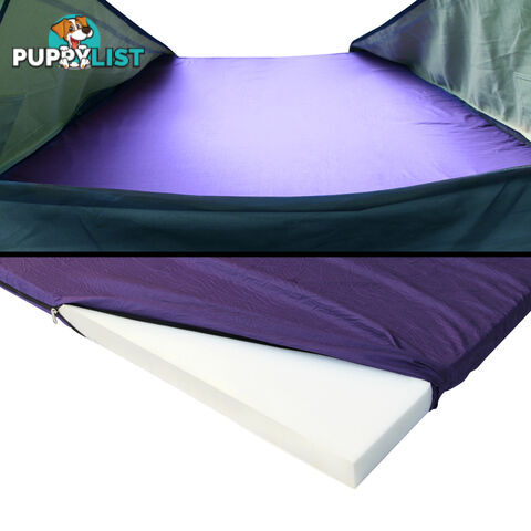 King Single Swag Camping Swags Canvas Tent Carry Bag Air Pillow Celadon