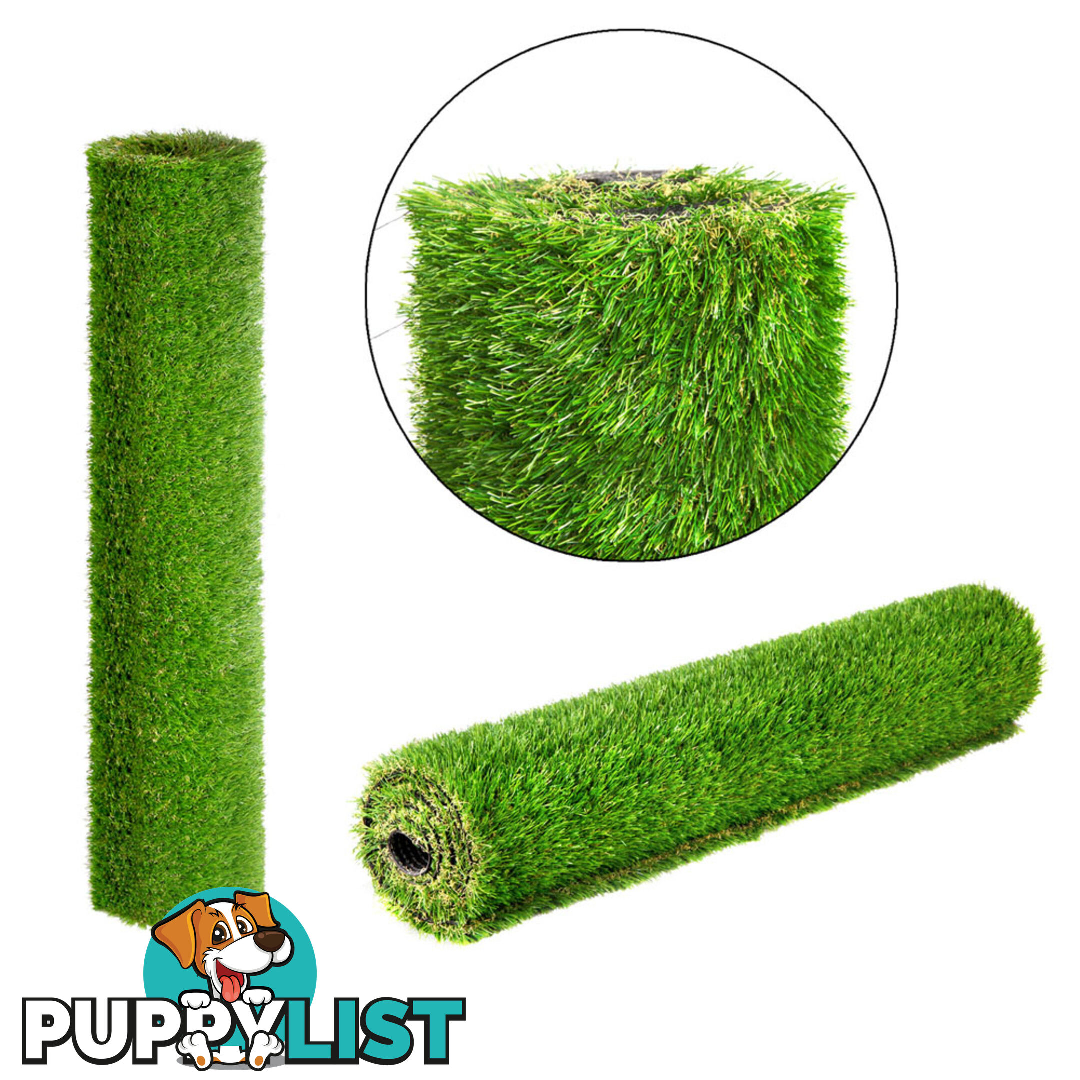 Artificial Grass 10 SQM Synthetic Artificial Turf Flooring 30mm Pile Height Green