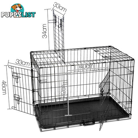 Metal Collapsible Dog Cage 36IN