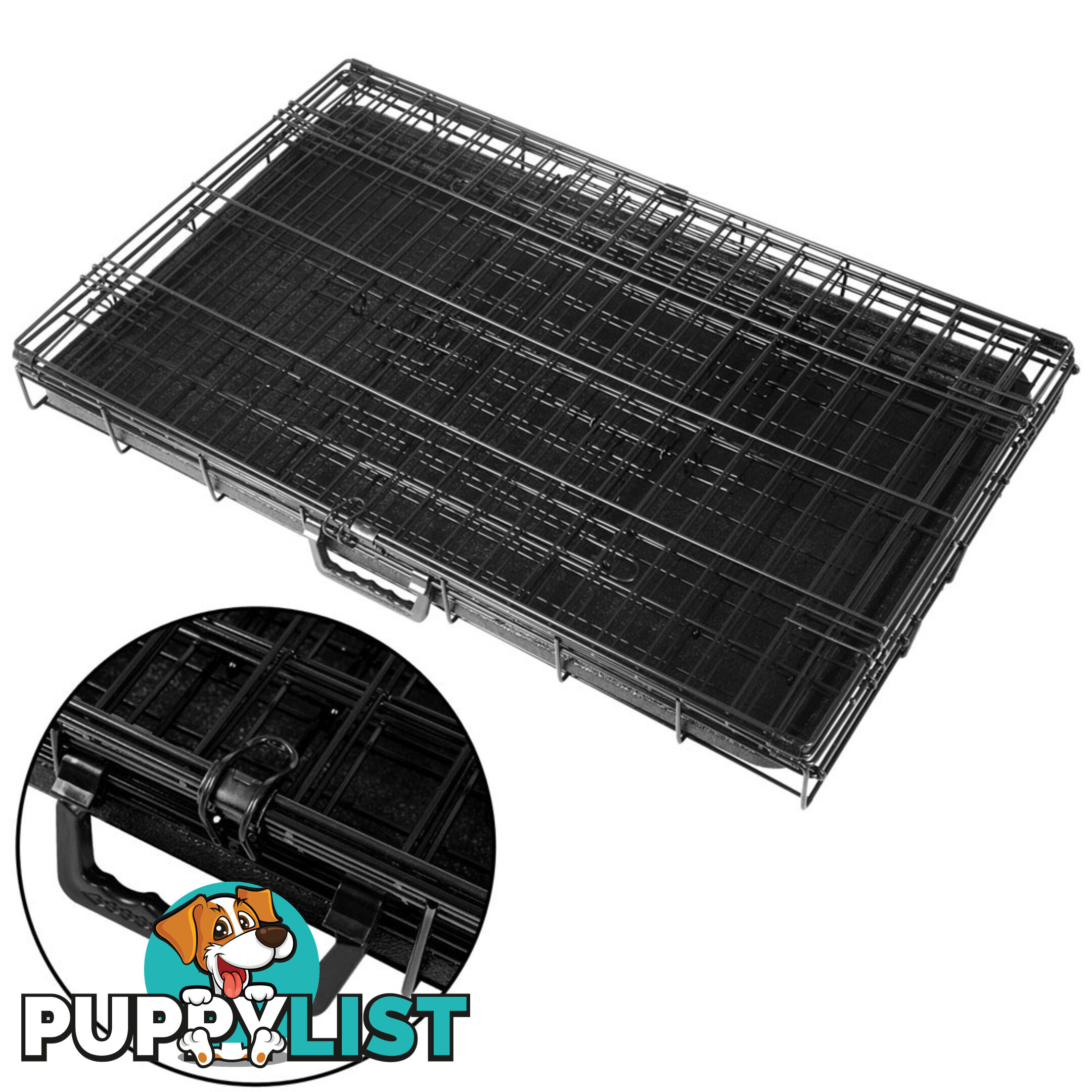 Metal Collapsible Dog Cage 36IN