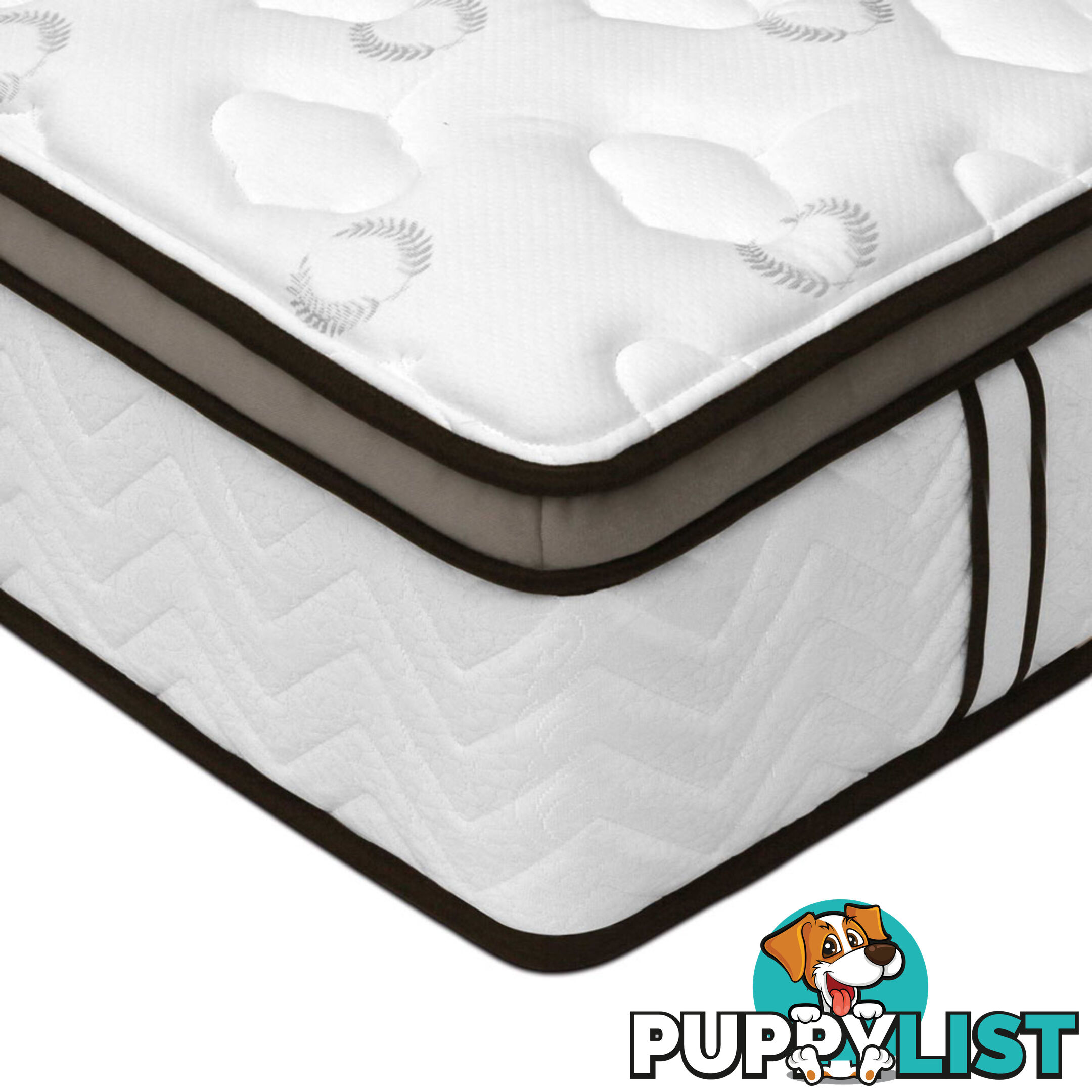 Natural Latex Euro Top Mattress Pocket Spring Back Support Foam Bed Double Size