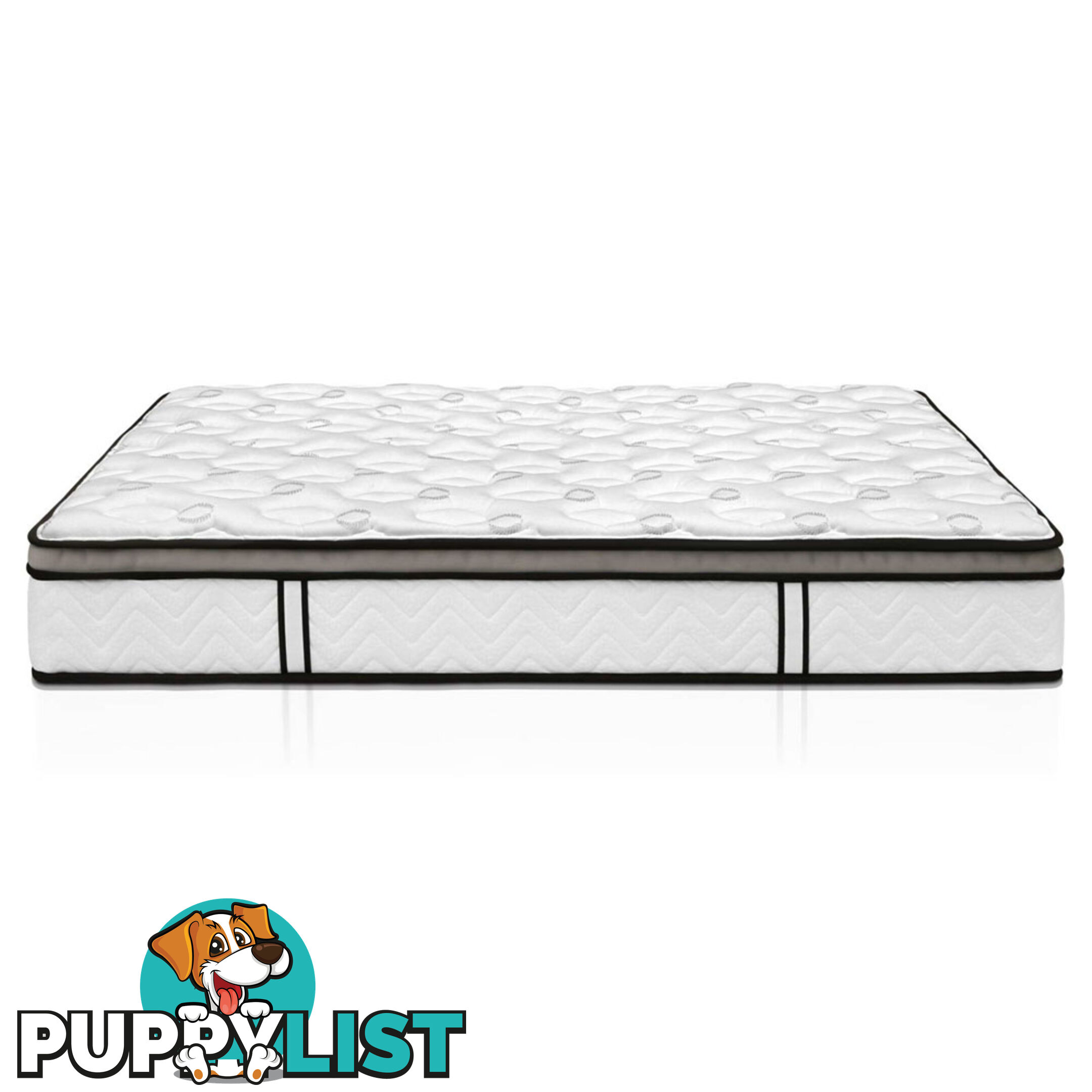 Natural Latex Euro Top Mattress Pocket Spring Back Support Foam Bed Double Size