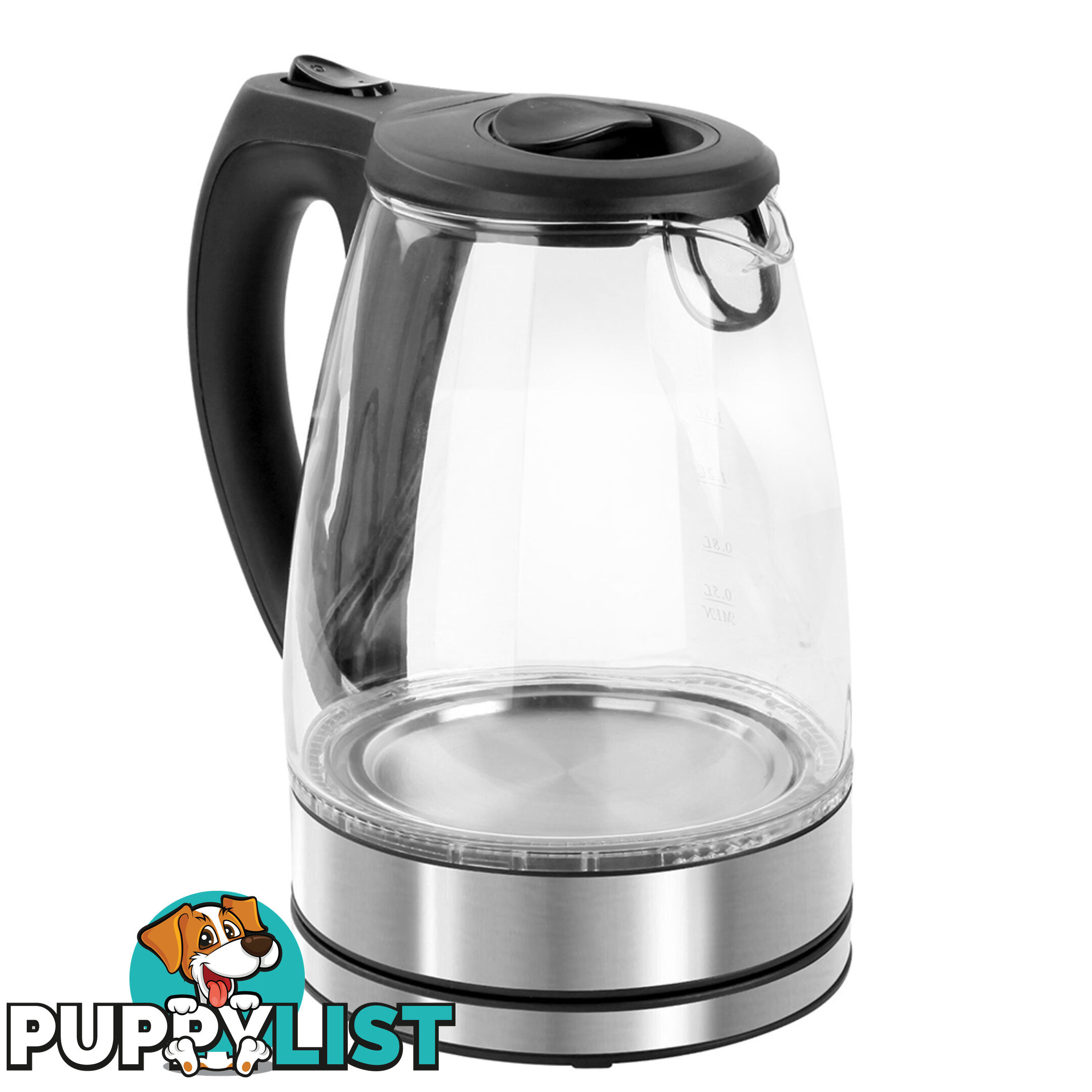 Glass Kettle with Blue LED Light - 1.7L