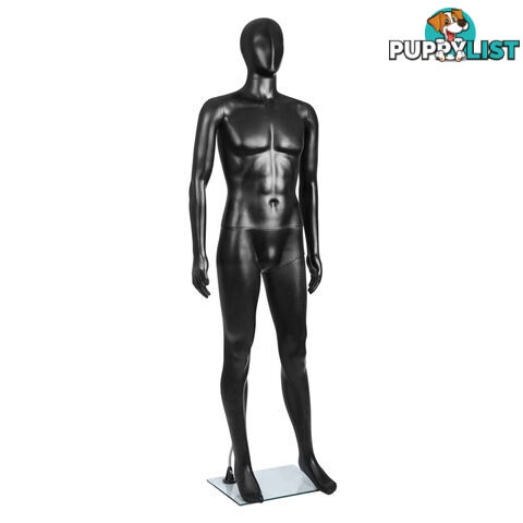 Full Body Male Mannequin Cloth Display Tailor Dressmaker Black 186cm