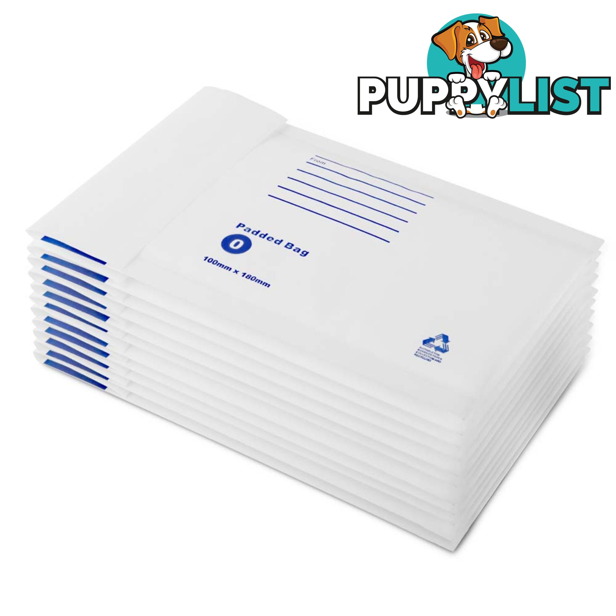 Bubble Padded Mail Envelopes 200pcs 100mm x 180mm