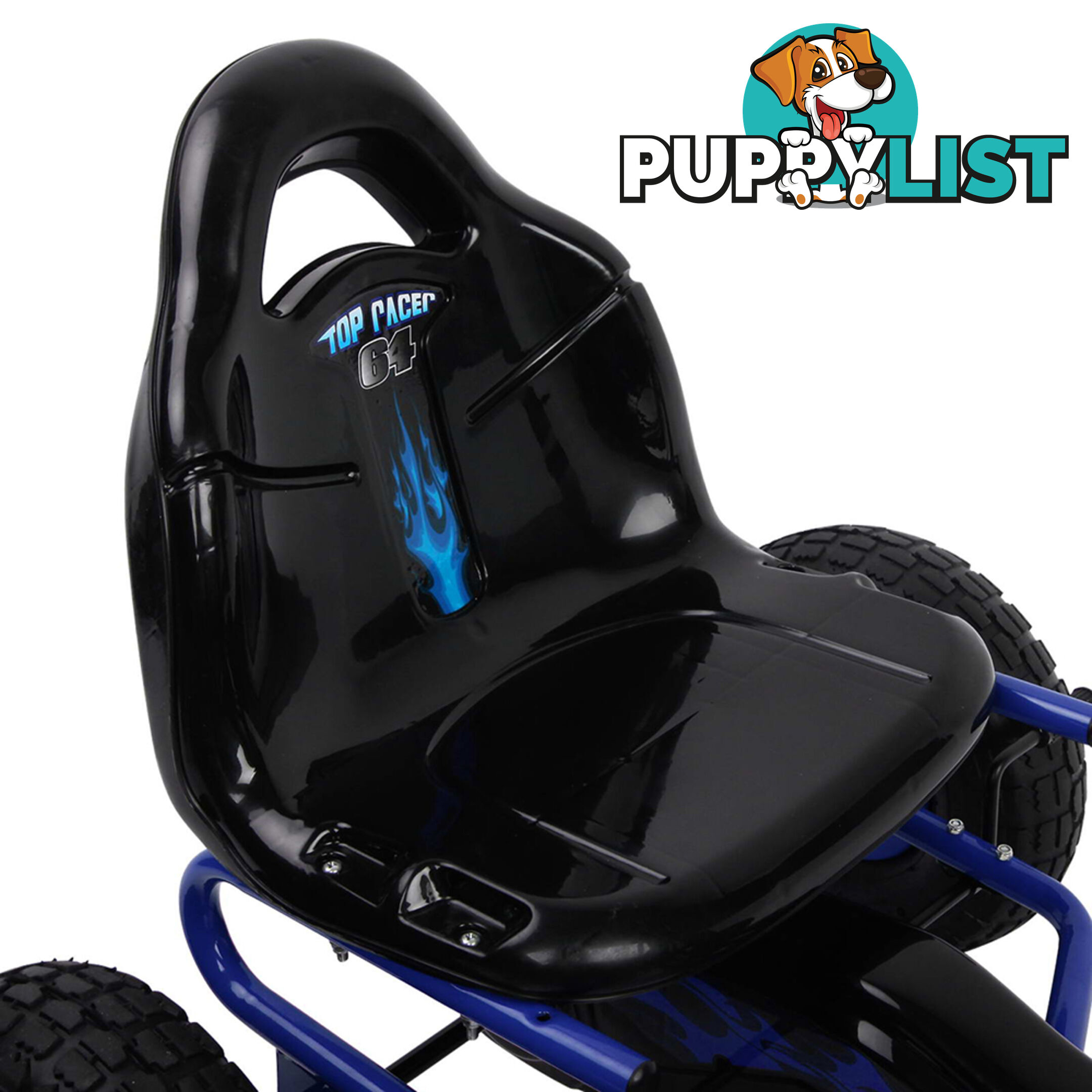 Kids Pedal Go Kart - Blue