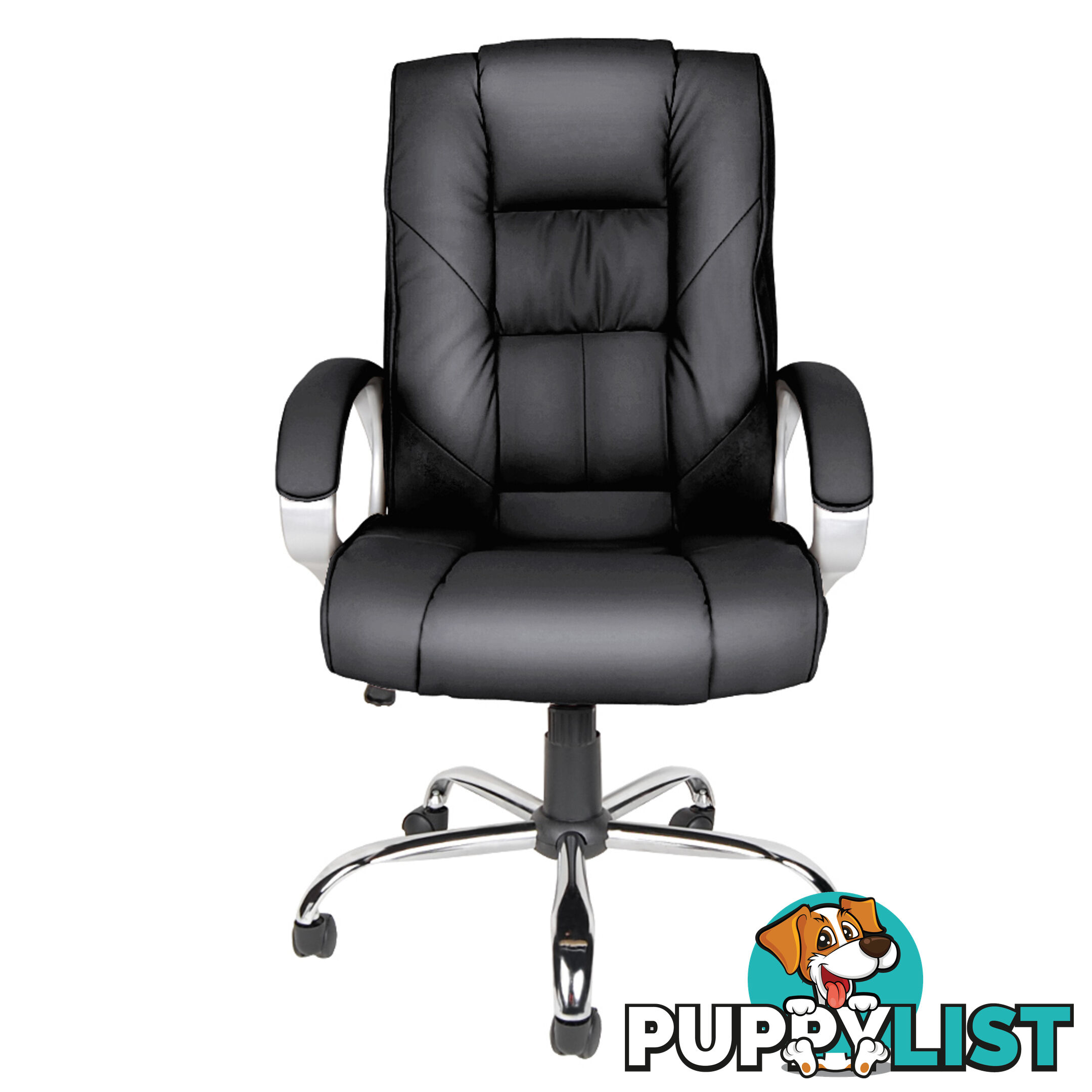 Executive PU Leather High Back Office Computer Chair Black