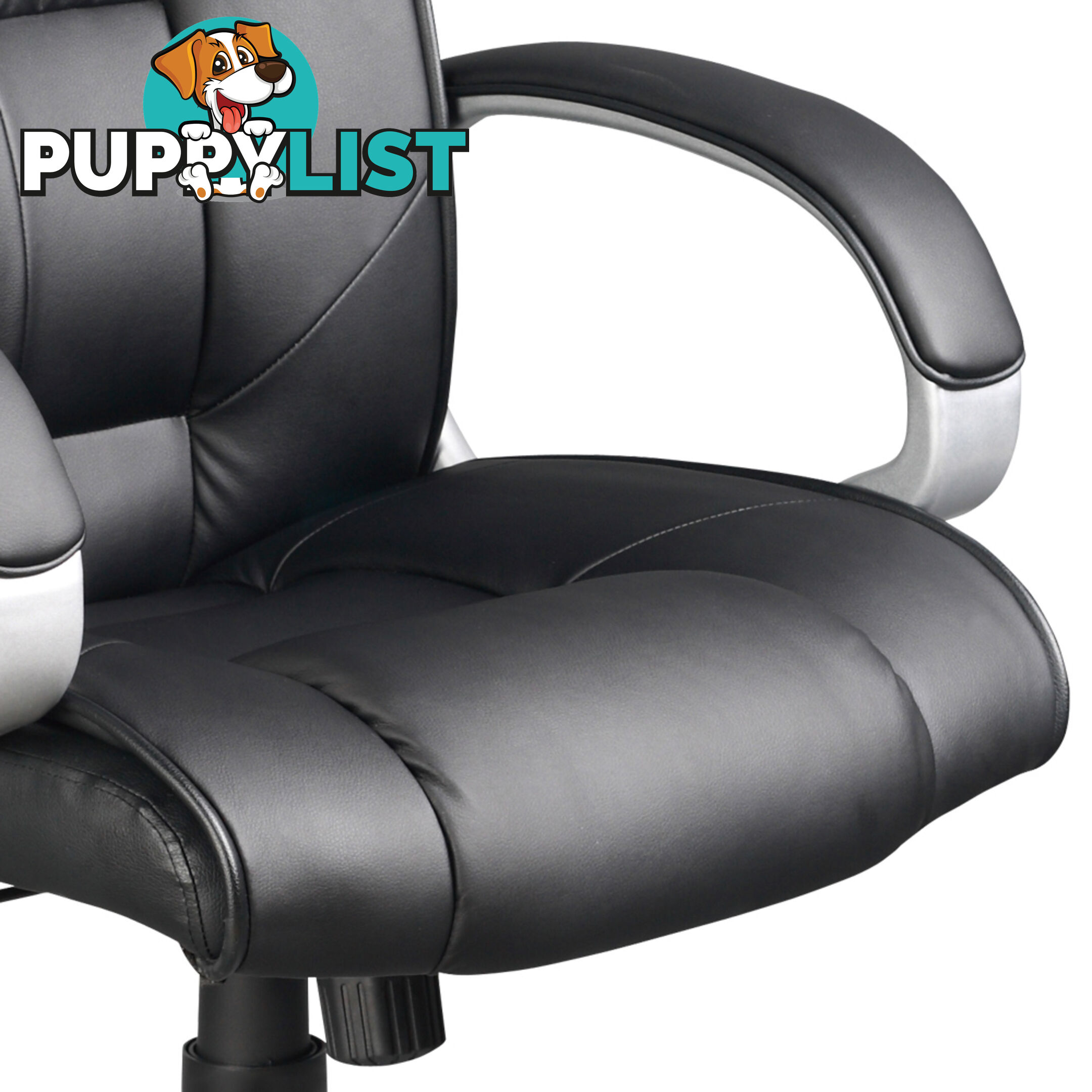 Executive PU Leather High Back Office Computer Chair Black