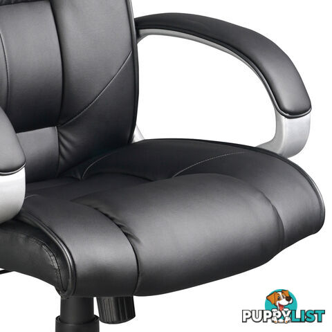 Executive PU Leather High Back Office Computer Chair Black