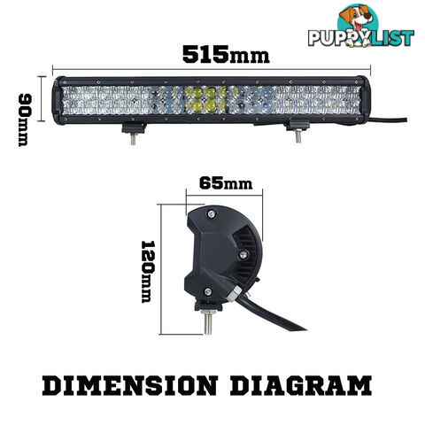 Osram 20inch 294W 5D Lens LED Light Bar Flood Spot Combo Work Lamp SUV ATV 4WD