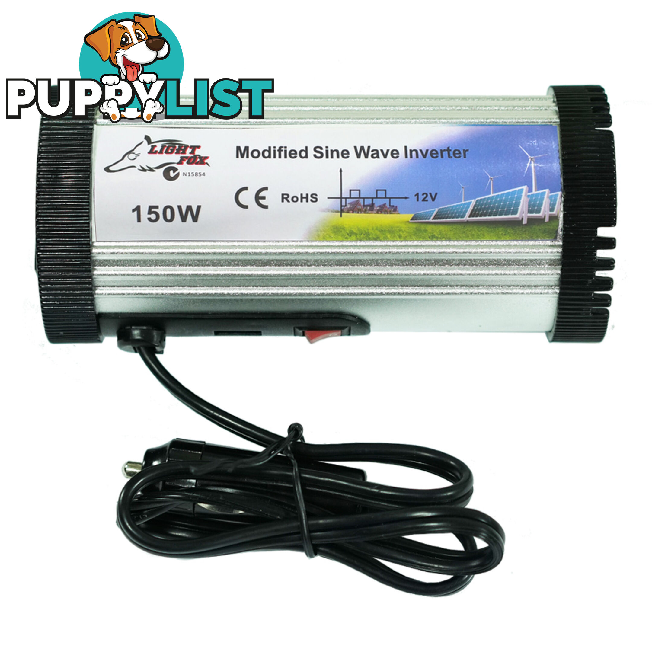 150W Power Inverter Max 300W 12-240V Sine Wave USB Laptop Charger Camp Boat