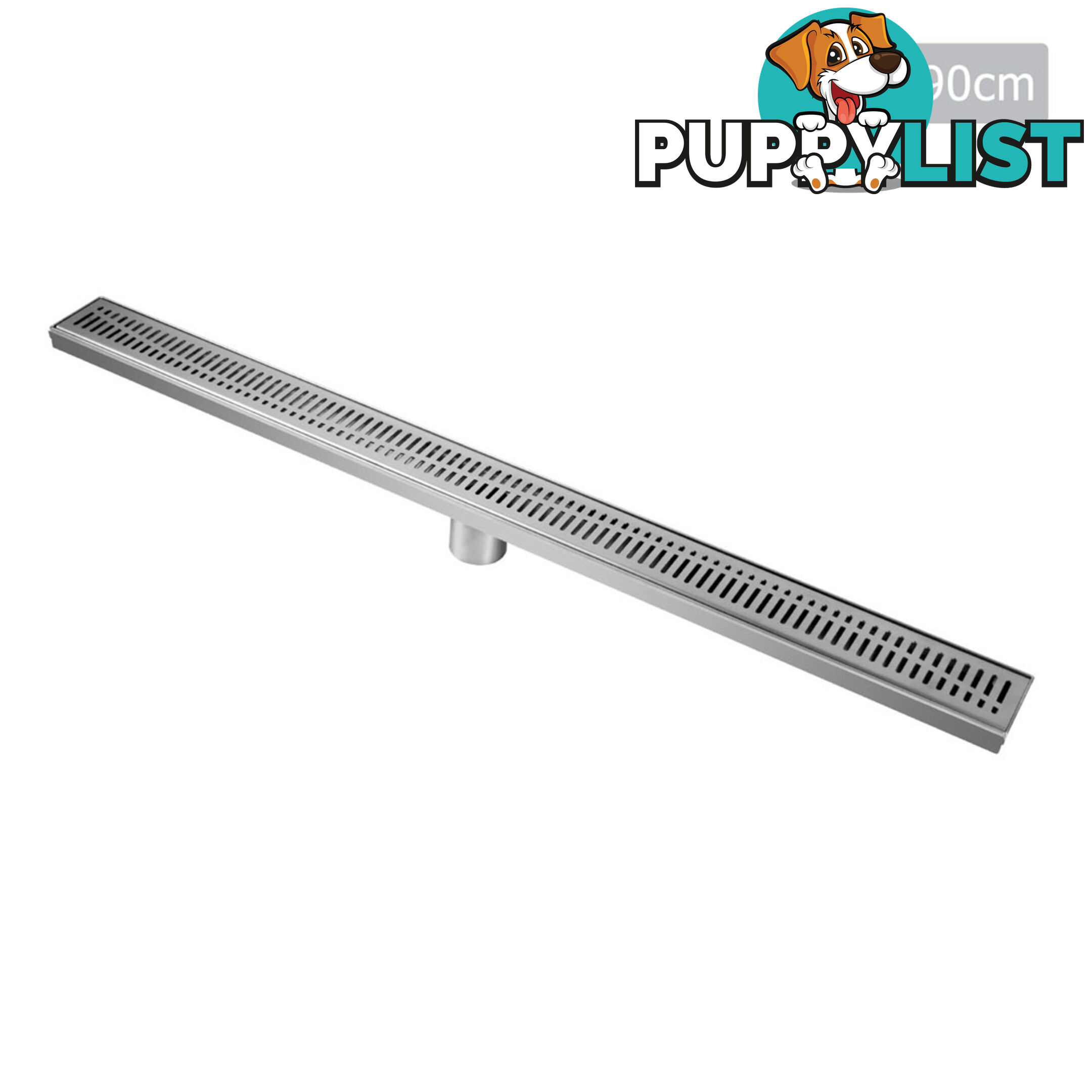 Wave Line Stainless Steel Shower Grate Waste Linear Bathroom Drain Floor 900mm