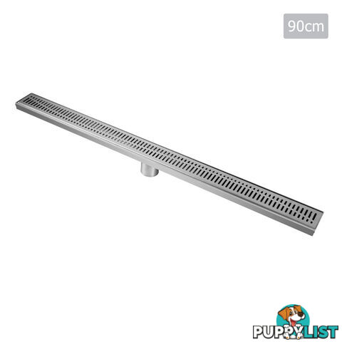 Wave Line Stainless Steel Shower Grate Waste Linear Bathroom Drain Floor 900mm