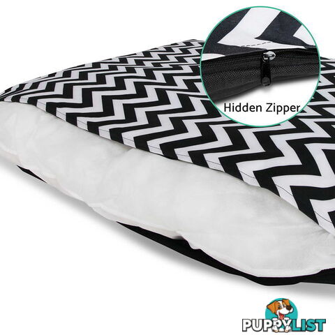 Washable Wavy Stripe Heavy Duty Pet Bed - XLarge