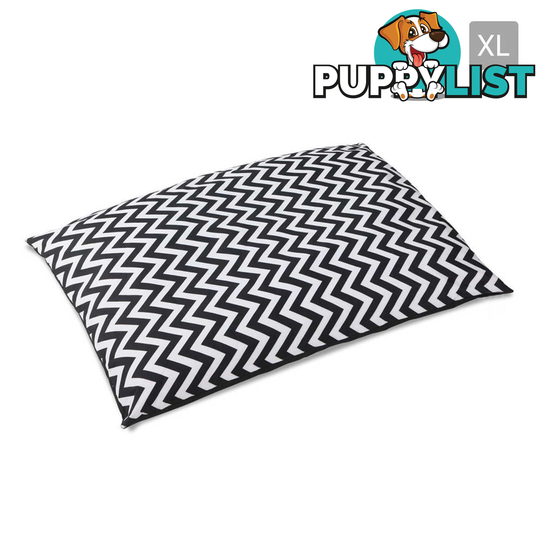 Washable Wavy Stripe Heavy Duty Pet Bed - XLarge