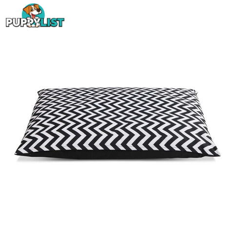 Washable Wavy Stripe Heavy Duty Pet Bed - XLarge