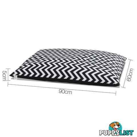 Washable Wavy Stripe Heavy Duty Pet Bed - XLarge