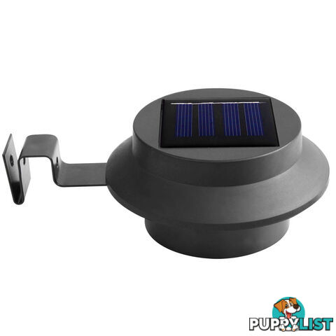 Set of 8 Solar Gutter Light - Black