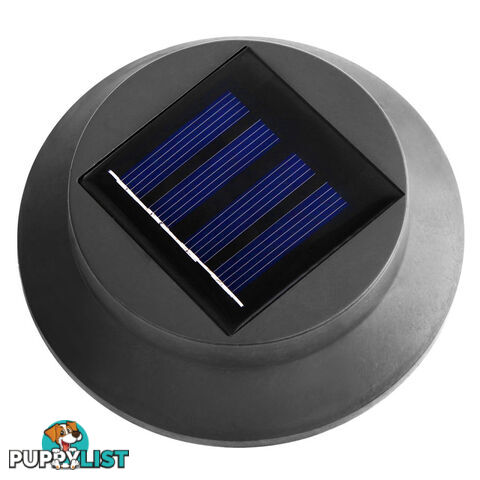 Set of 8 Solar Gutter Light - Black