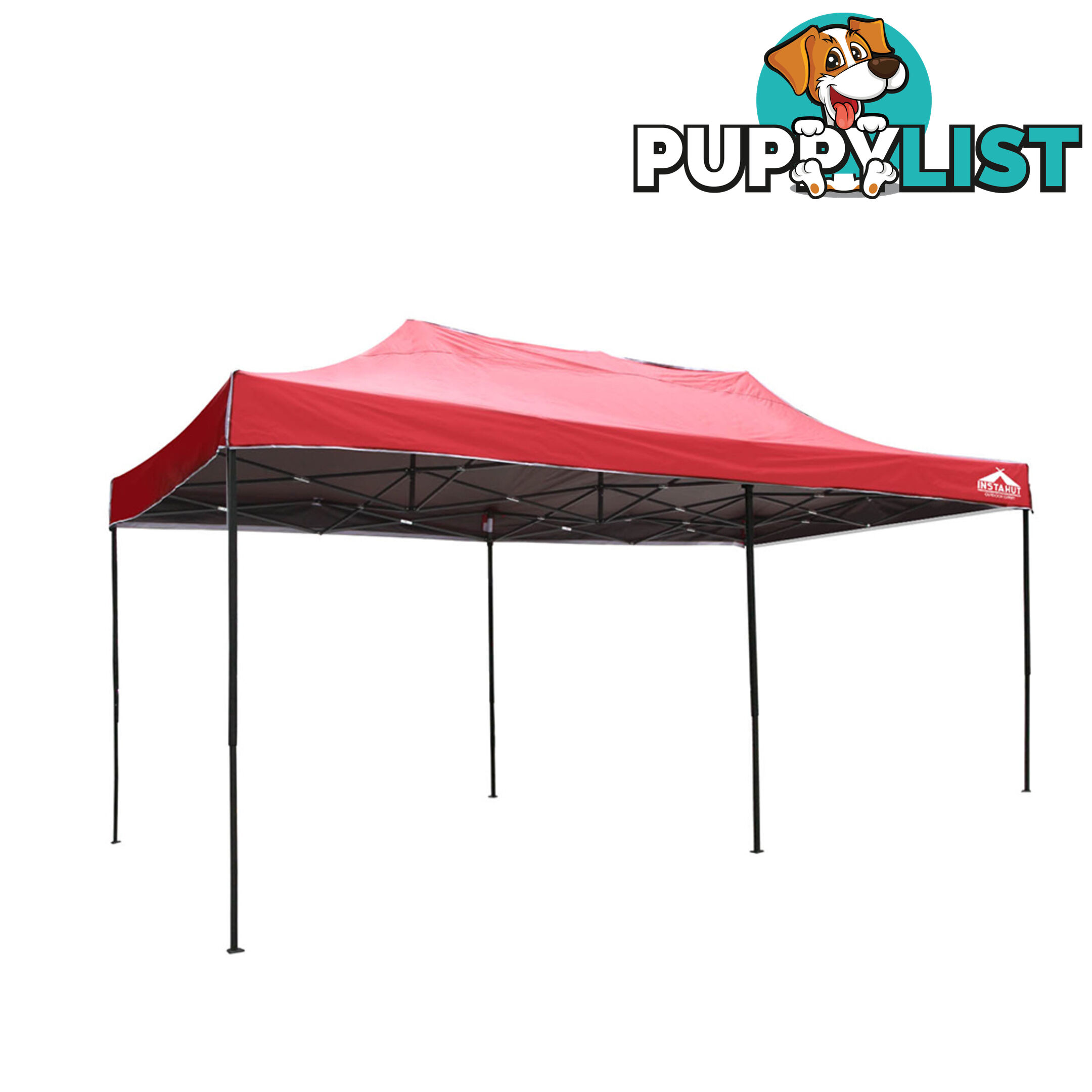 3m x 6m Pop-up Garden Outdoor Gazebo Red