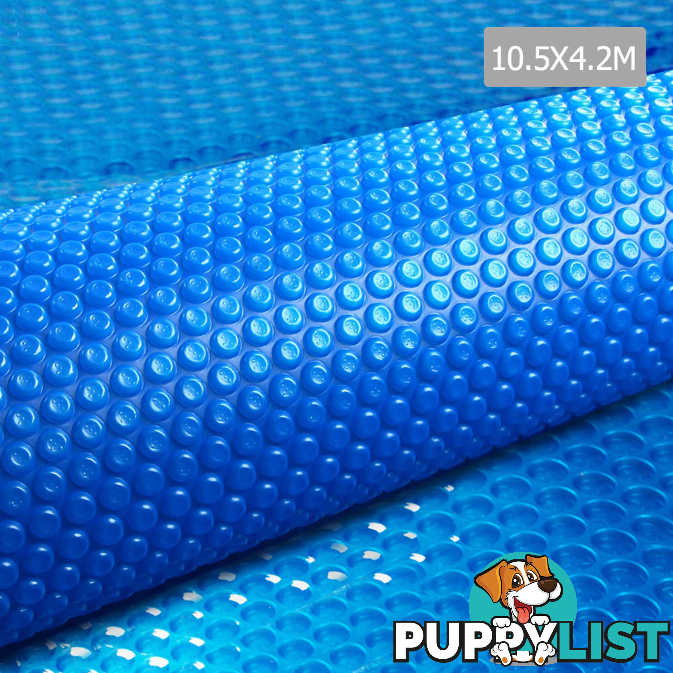 10.5m X 4.2m Outdoor Solar Swimming Pool Cover Winter 400 Micron Bubble Blanket