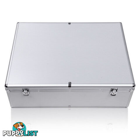 Aluminium CD DVD Bluray Storage Case Lock Box 1000 Discs SL Folder Holds